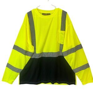 NEW Work Ready Long Sleeve High Visibility Class III Work Shirt NWT